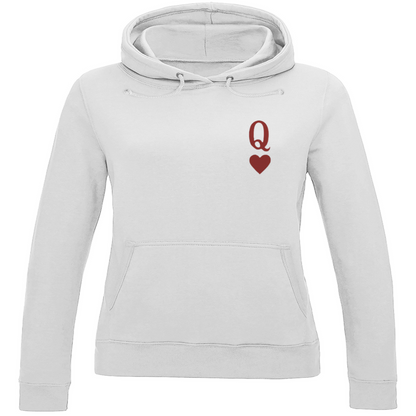 Ladies Hoodie  HOCKEY HERZKÖNIGIN (front&back)