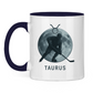 Tasse zweifarbig STERNZEICHEN TAURUS / STIER