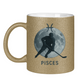 Glitzertasse STERNZEICHEN PISCES / FISCH