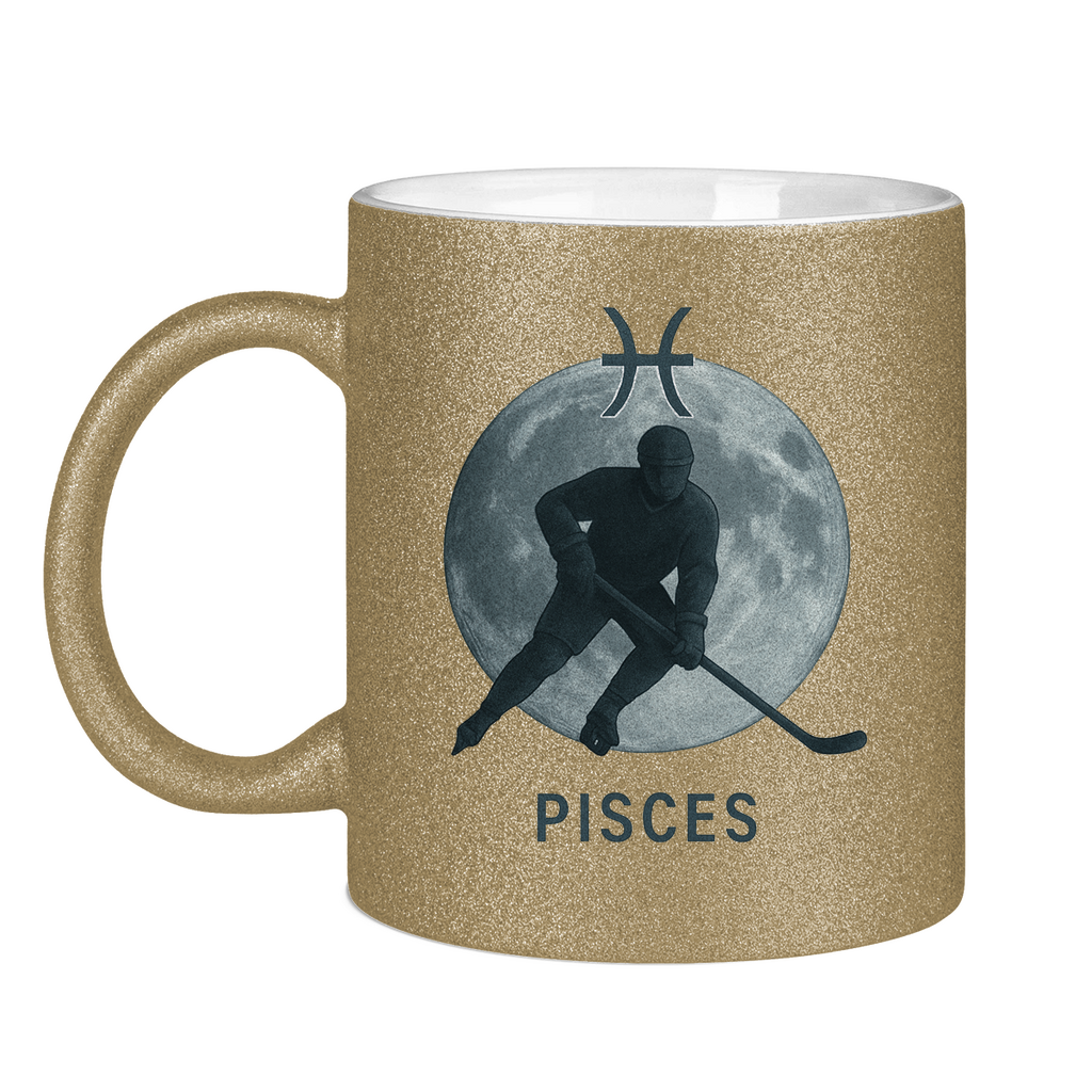 Glitzertasse STERNZEICHEN PISCES / FISCH