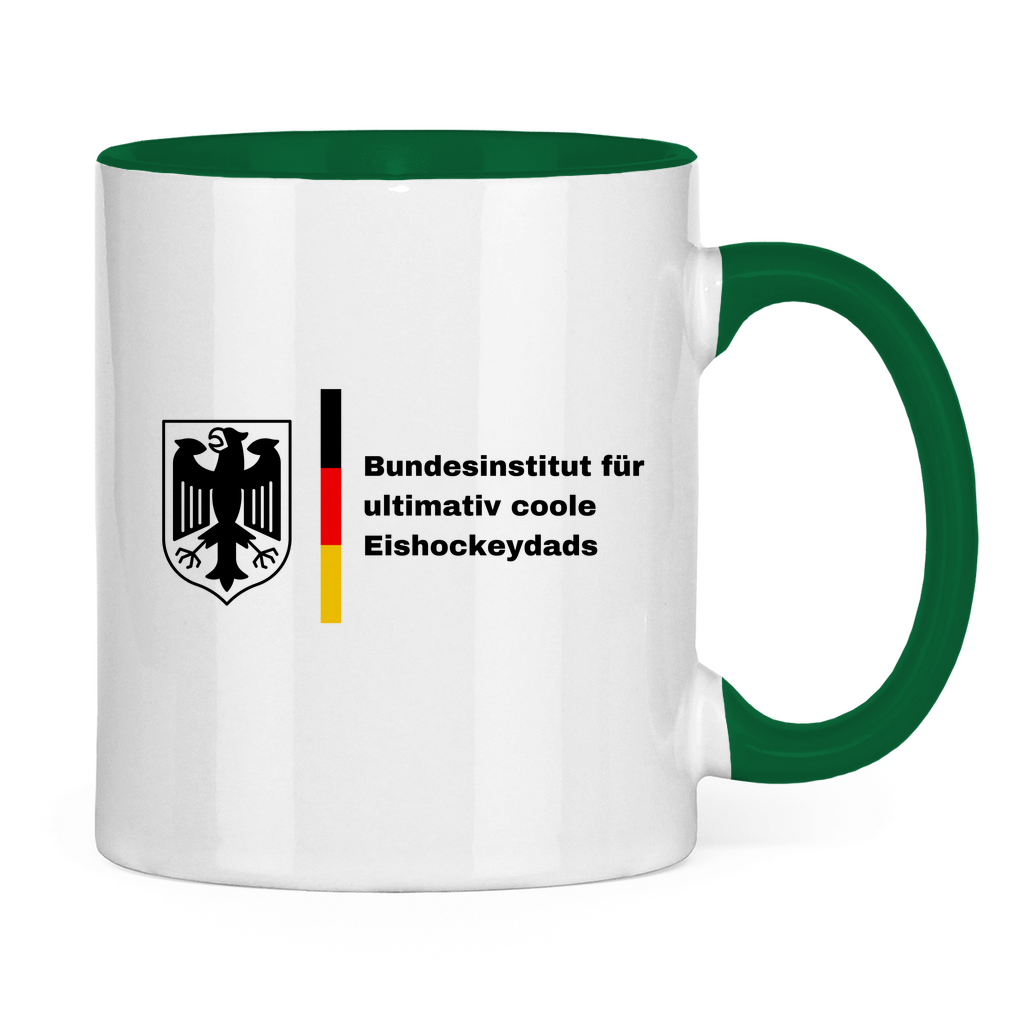 Tasse zweifarbig BUNDESINSTITUT HOCKEYDAD