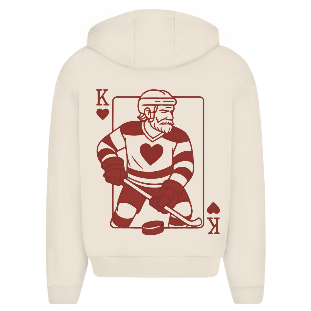 Oversize Zipper HOCKEY HERZKÖNIG (front&back)