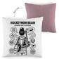 Kopfkissen zweifarbig HOCKEYMOM BRAIN