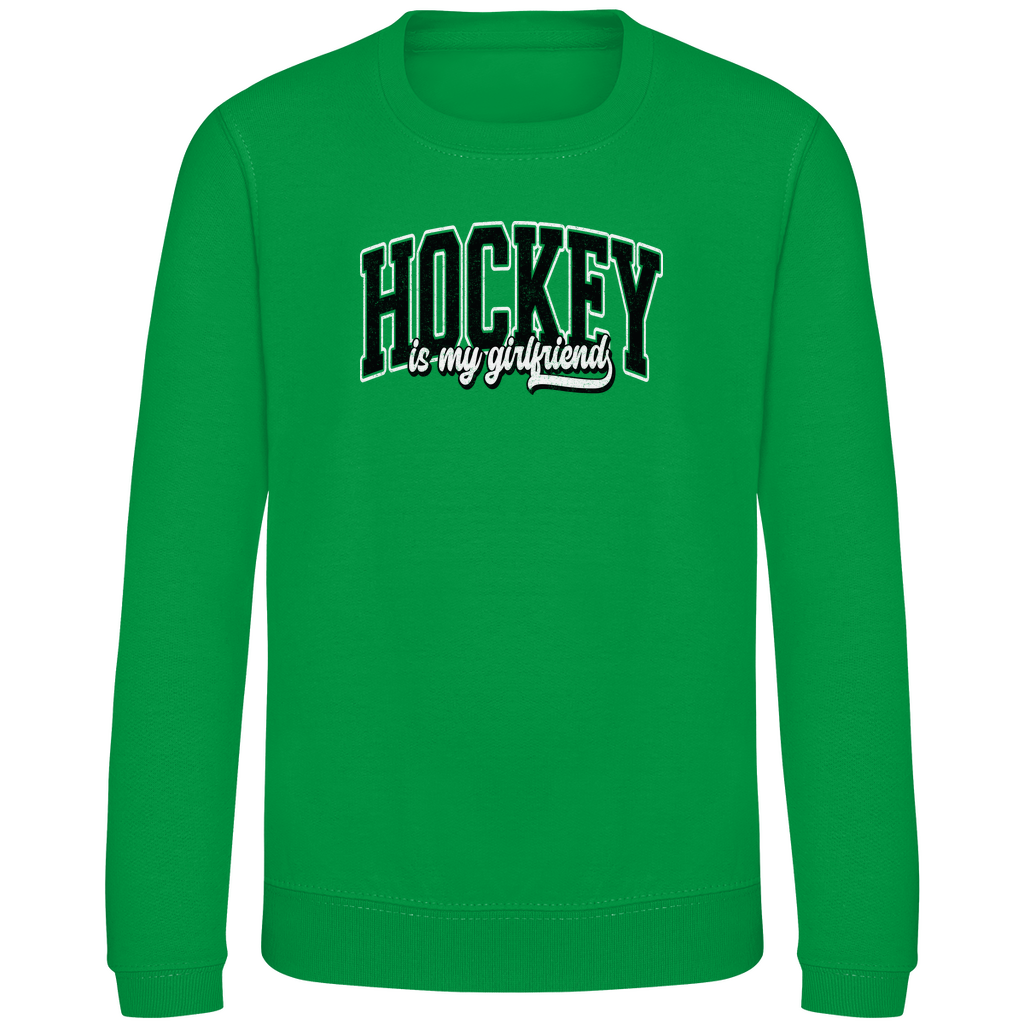 Kids Sweatshirt HOCKEY IS MY GIRLFRIEND