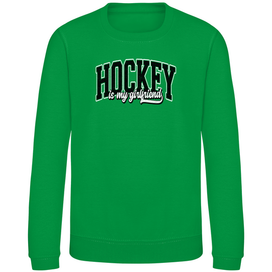 Kids Sweatshirt HOCKEY IS MY GIRLFRIEND