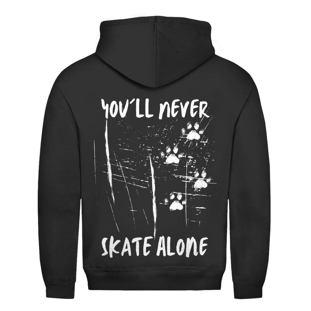 Unisex Hoodie NEVER SKATE ALONE (back)