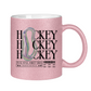 Glitzertasse HOCKEY MODERN