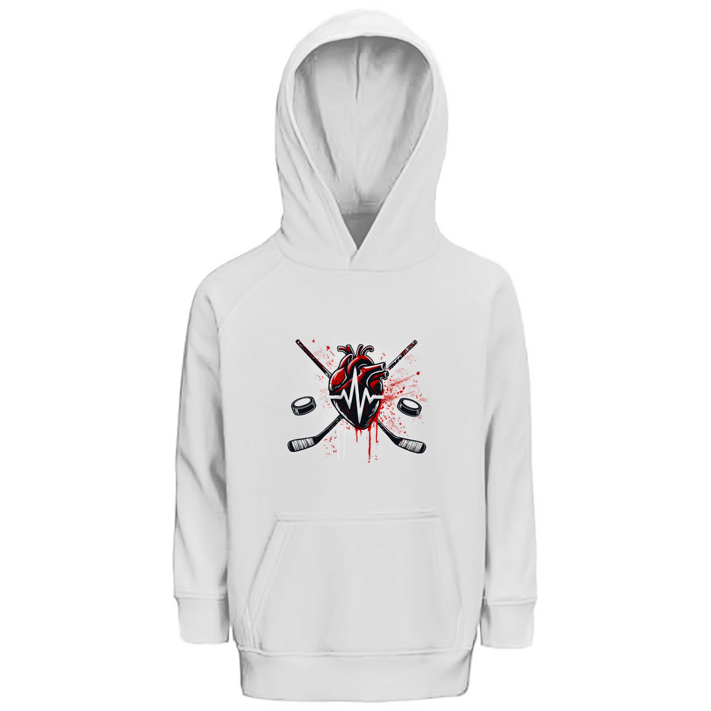 Kids Hoodie HOCKEY HEARTBEAT