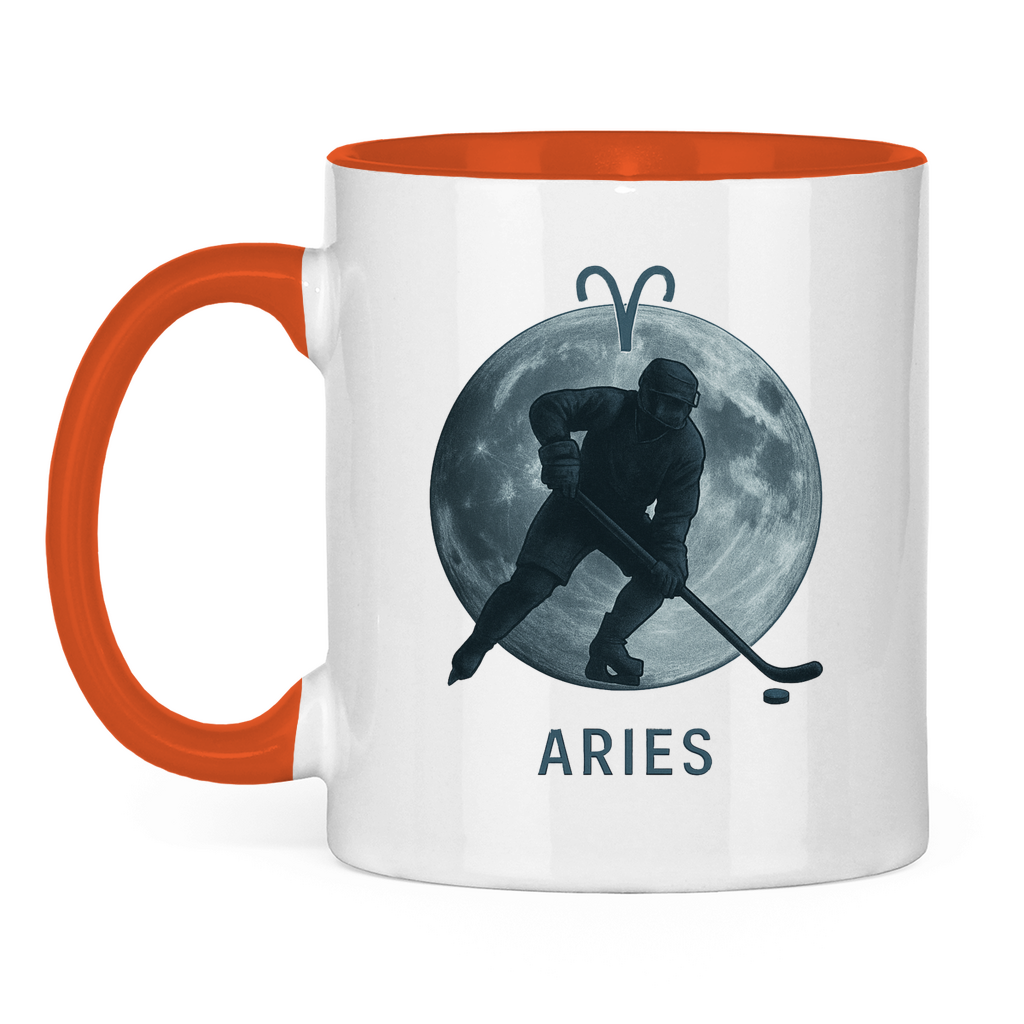 Tasse zweifarbig STERNZEICHEN ARIES / WIDDER