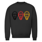 Unisex Sweatshirt GOALIE MASKE SCHWARZ-ROT-GOLD