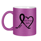 Glitzertasse PINKTOBER STRONGER TOGETHER