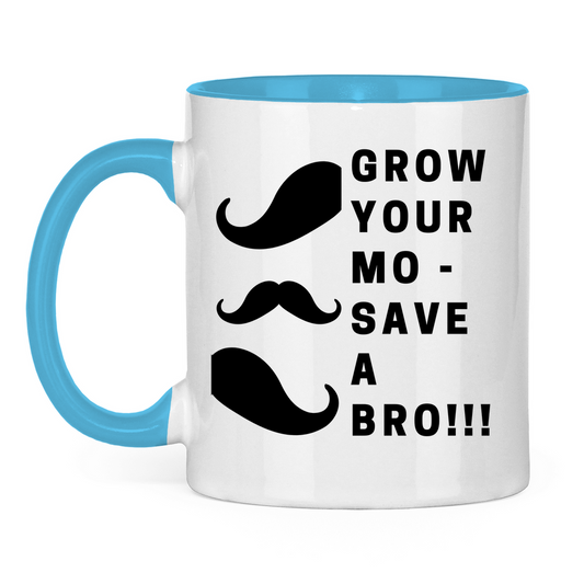 Tasse zweifarbig GROW YOUR MO