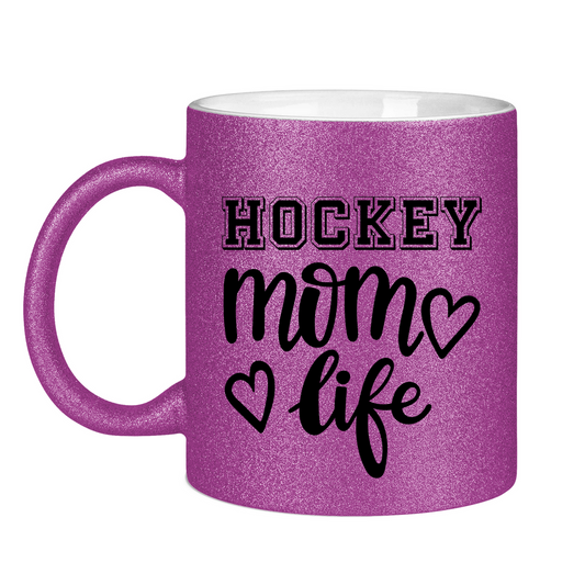 Glitzertasse HOCKEY MOM LIFE