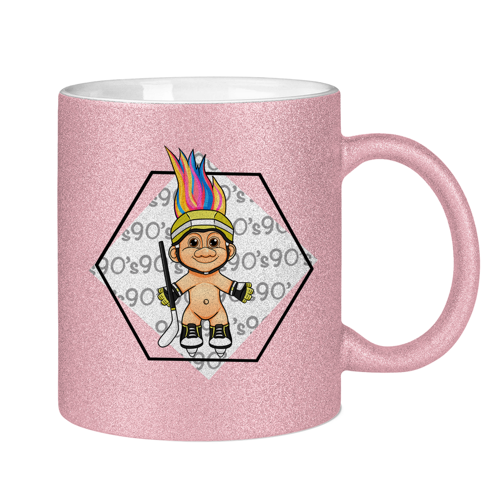 Glitzertasse HOCKEYTROLL