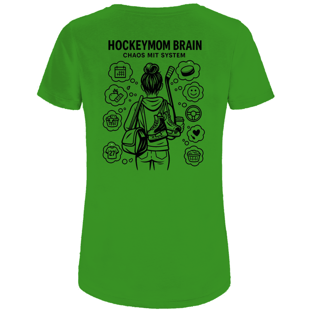 Ladies T-Shirt HOCKEYMOM BRAIN (front&back)