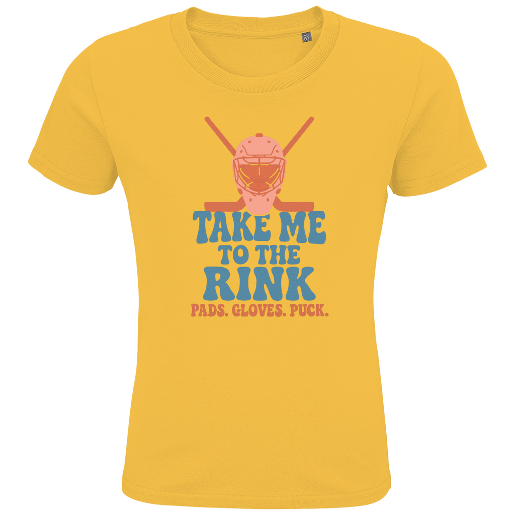 Kids T-Shirt TAKE ME TO THE RINK GOALIE