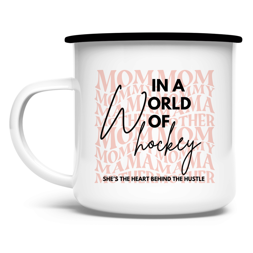 Emaille Tasse WORLD OF HOCKEY - MOM