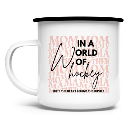 Emaille Tasse WORLD OF HOCKEY - MOM