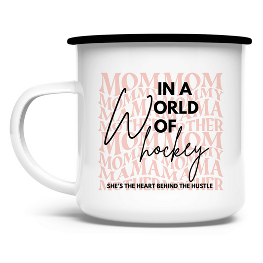 Emaille Tasse WORLD OF HOCKEY - MOM