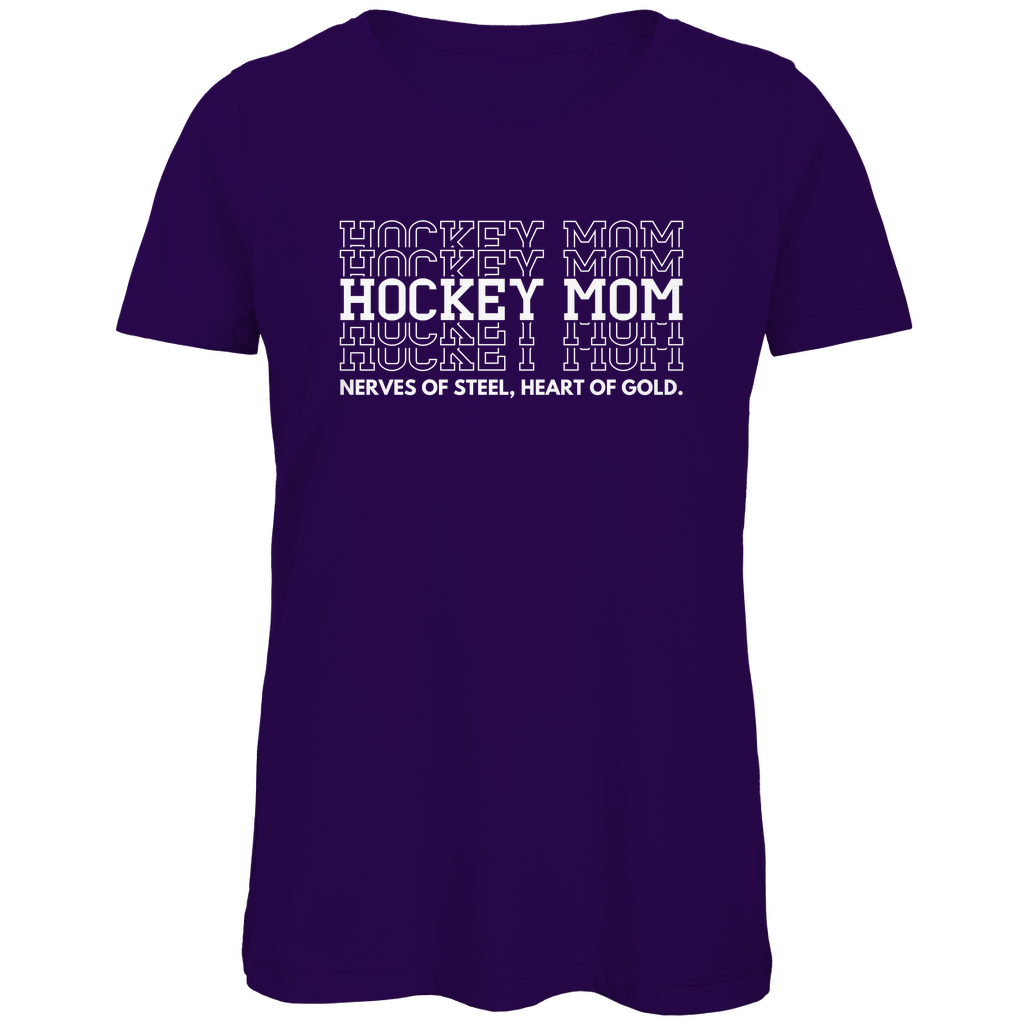 Ladies T-Shirt HOCKEYMOM NERVES & HEART