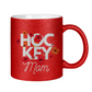 Glitzertasse HOCKEYMOM FLOWERS