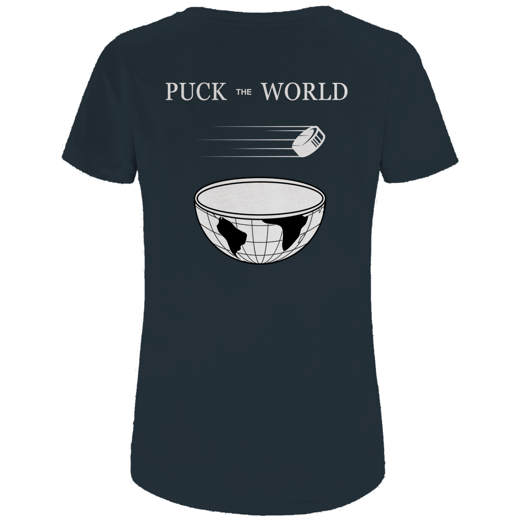 Ladies T-Shirt PUCK THE WORLD (front&back)