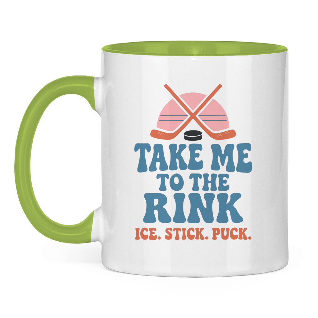 Tasse zweifarbig TAKE ME TO THE RINK