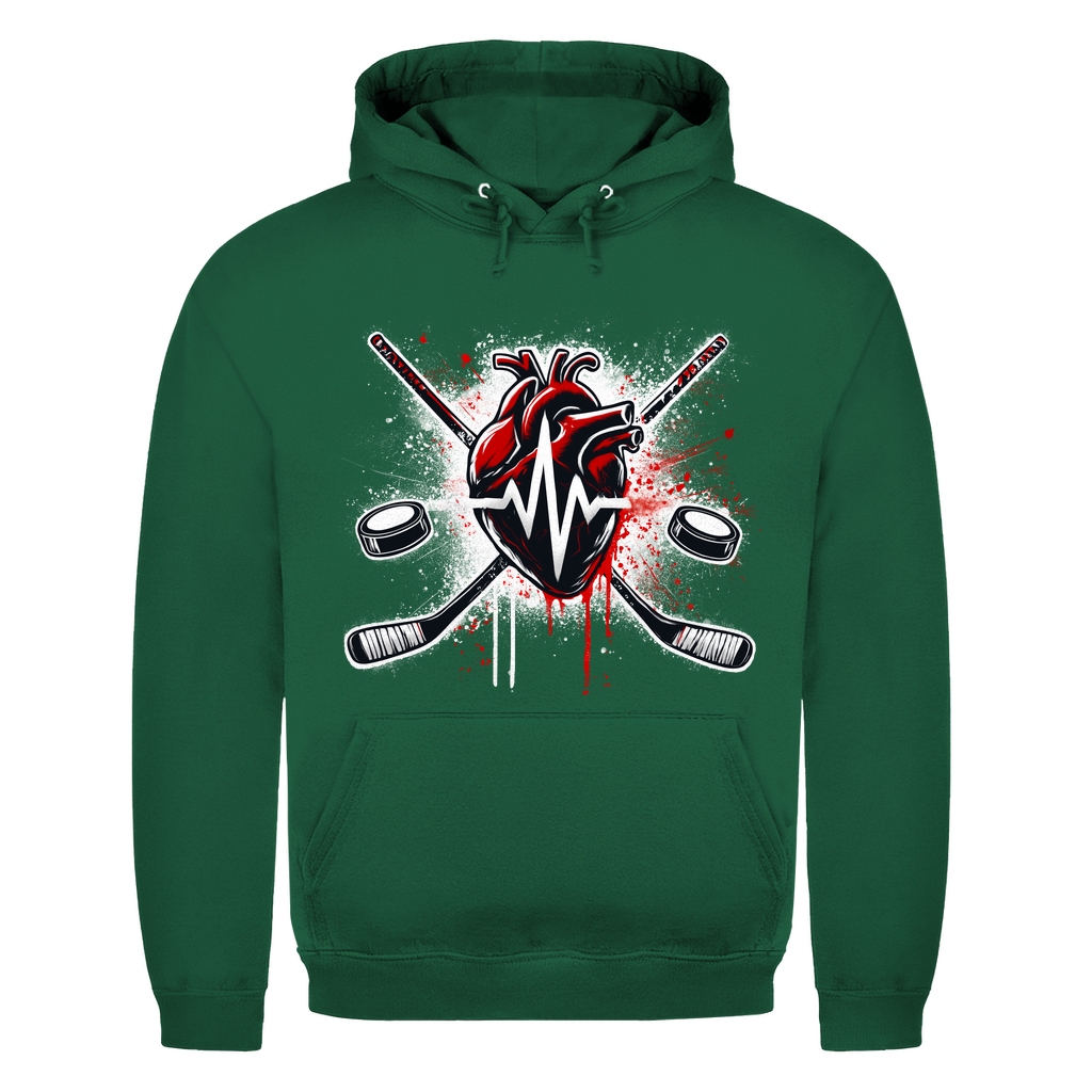 Unisex Hoodie HOCKEY HEARTBEAT