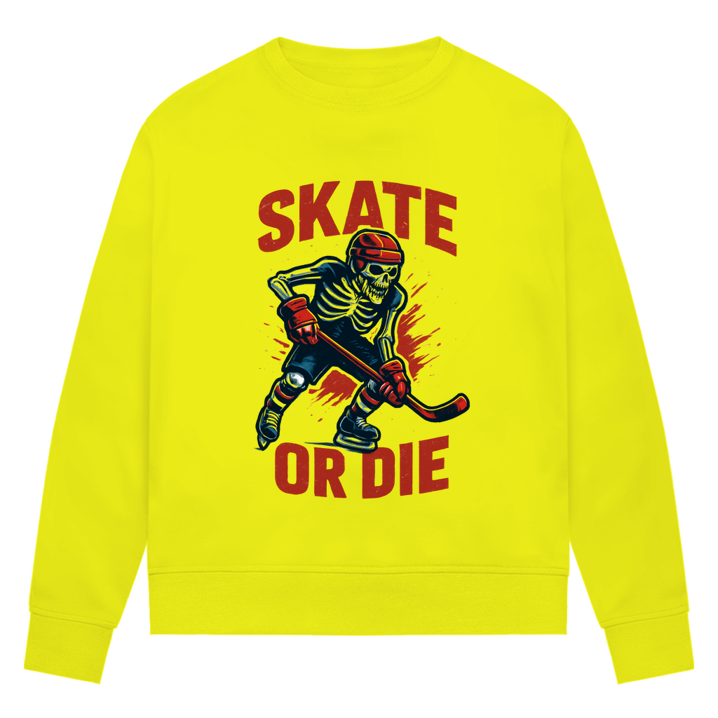 Ladies Sweatshirt HALLOWEEN SKATE OR DIE