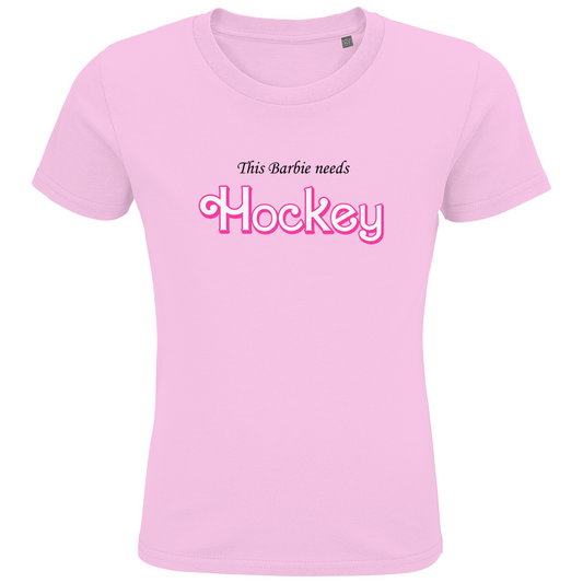 Kids T-Shirt BARBIE NEEDS HOCKEY