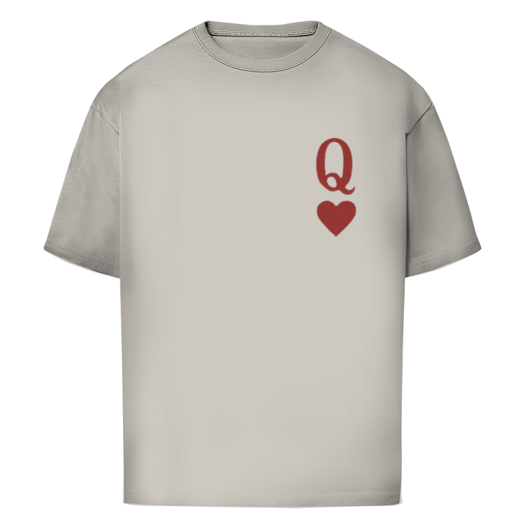 Oversize T-Shirt HOCKEY HERZKÖNIGIN (front&back)