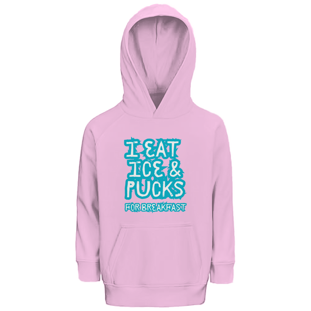 Kids Hoodie ICE & PUCKS FOR BREAKFAST