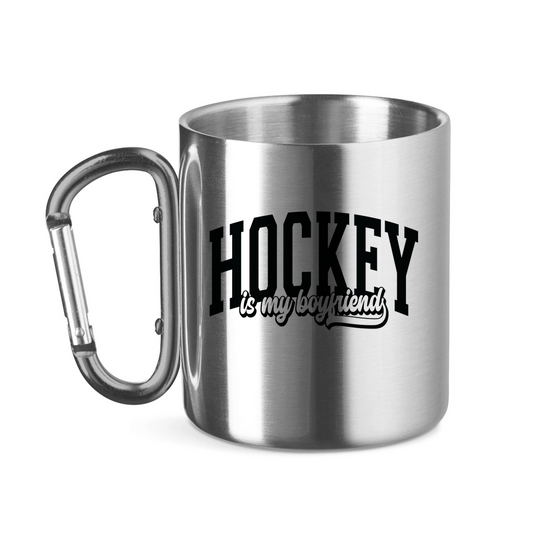 Edelstahltasse HOCKEY IS MY BOYFRIEND