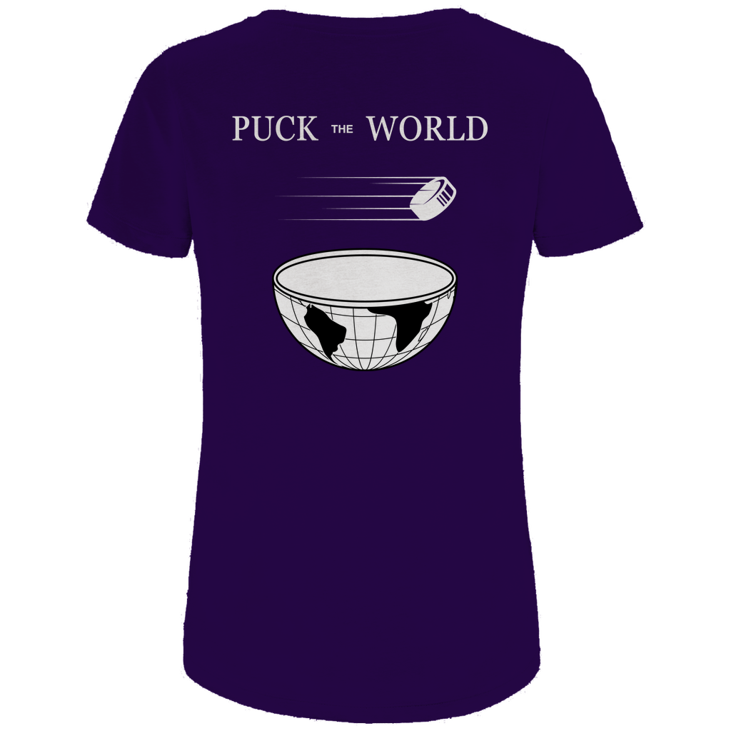 Ladies T-Shirt PUCK THE WORLD (front&back)