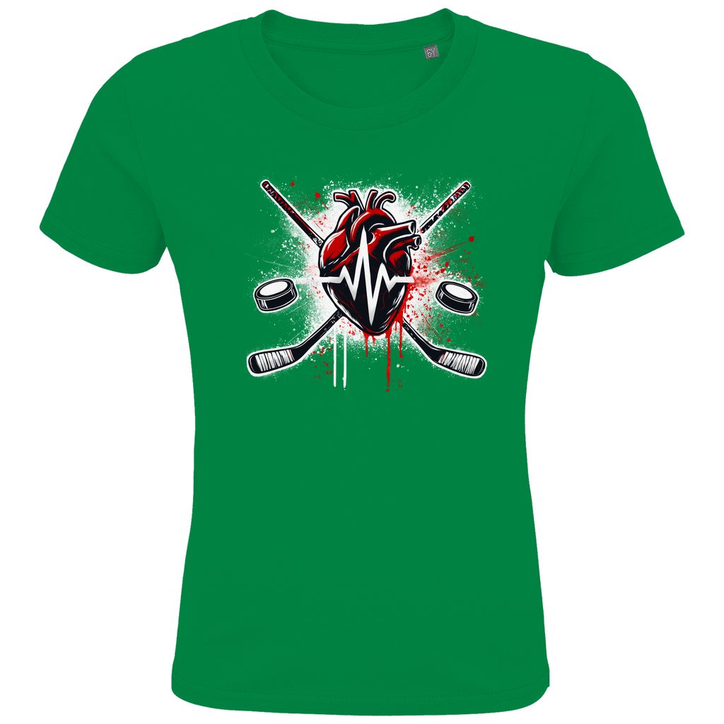 Kids T-Shirt HOCKEY HEARTBEAT