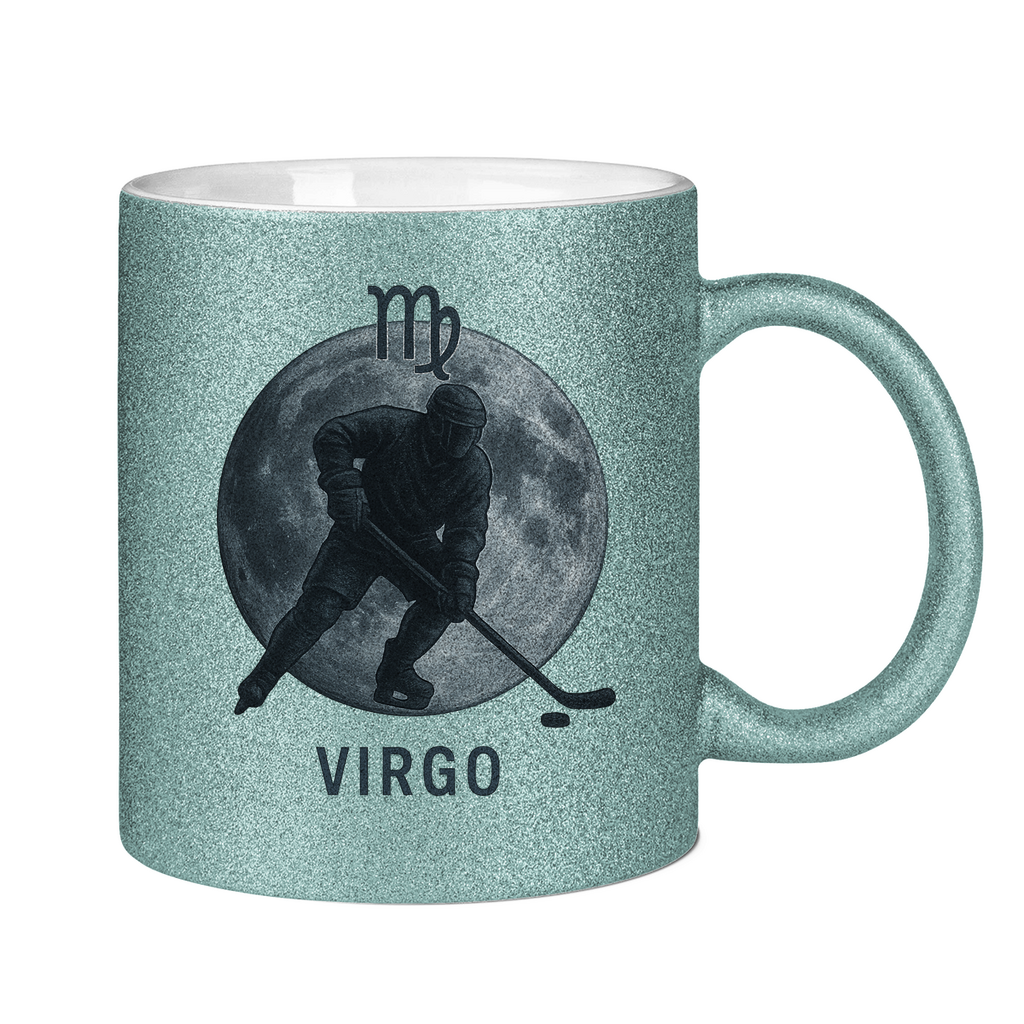 Glitzertasse STERNZEICHEN VIRGO / JUNGFRAU
