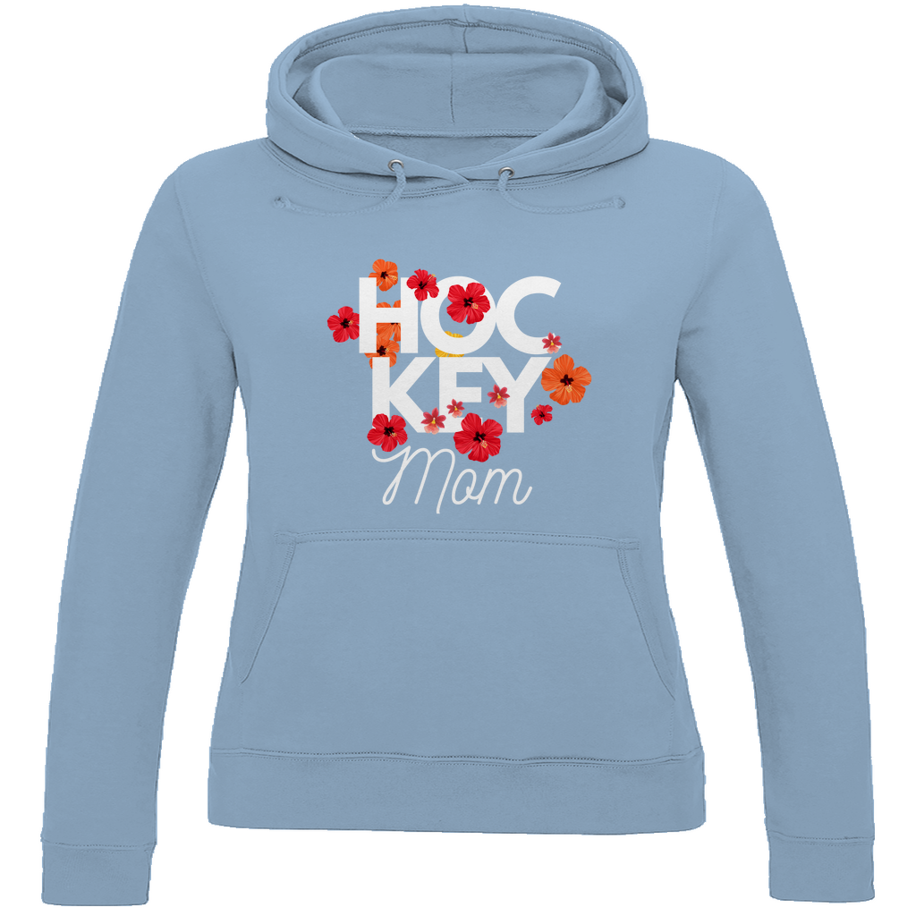 Ladies Hoodie HOCKEYMOM FLOWERS