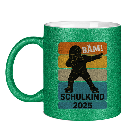 Glitzertasse SCHULKIND 2025
