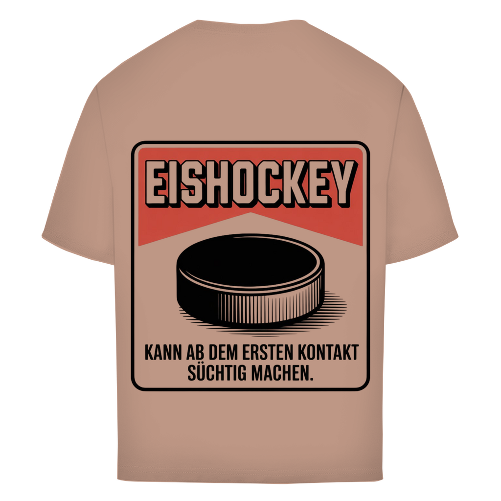 Oversize T-Shirt EISHOCKEY ZIGARETTENSCHACHTEL (back)