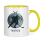 Tasse zweifarbig STERNZEICHEN TAURUS / STIER