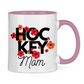 Tasse zweifarbig HOCKEY MOM FLOWERS