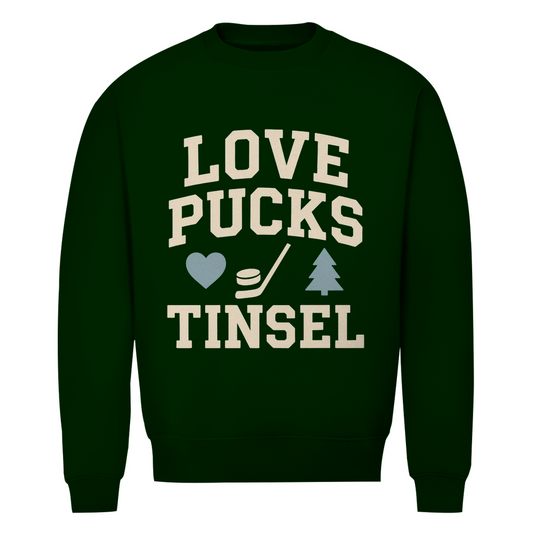 Unisex Sweatshirt LOVE, PUCKS & TINSEL
