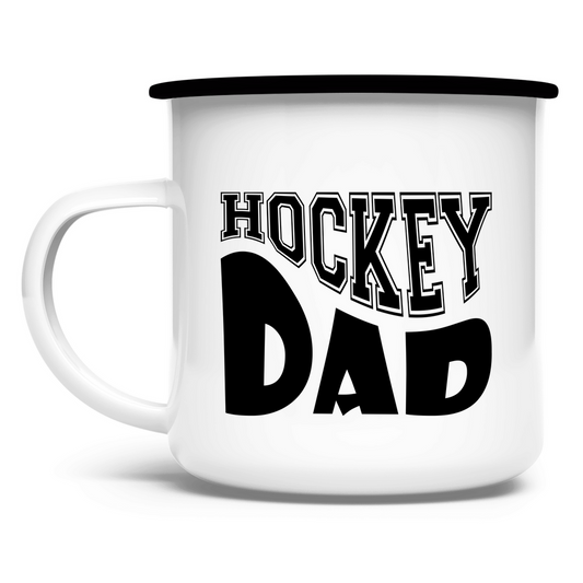 Emaille Tasse HOCKEYDAD WAVE