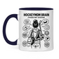 Tasse zweifarbig HOCKEYMOM BRAIN