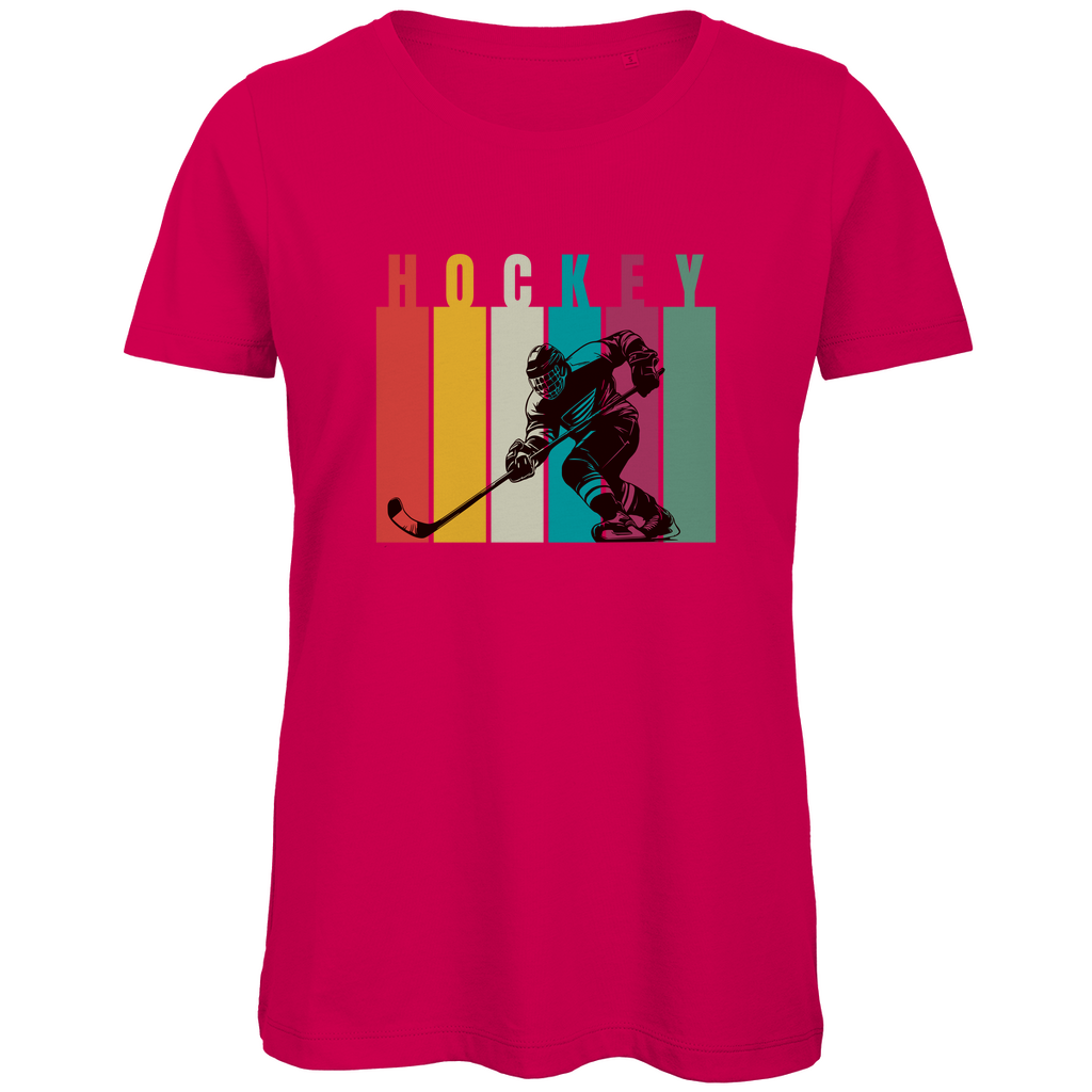 Ladies T-Shirt COLOURFUL HOCKEYPLAYER