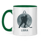 Tasse zweifarbig STERNZEICHEN LIBRA / WAAGE