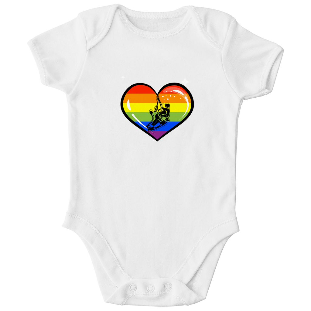 Babybody RAINBOW SKATE HEART