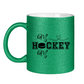 Glitzertasse HOCKEY MOM HEART