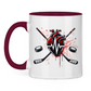 Tasse zweifarbig HOCKEY HEARTBEAT