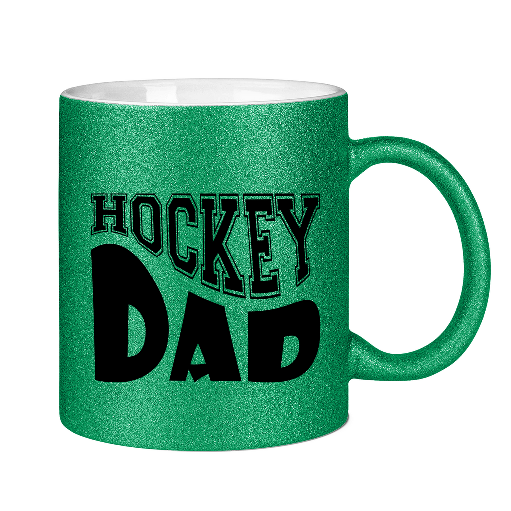 Glitzertasse HOCKEYDAD WAVE